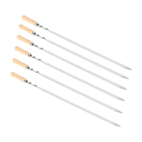 Abaodam 6 Stück Edelstahl Grillspieße