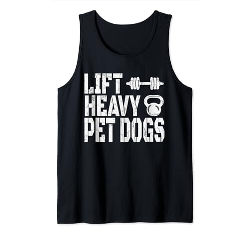 Levanta perros pesados para mascotas, gimnasio, entrenamiento, fitness, levantamiento de pesas Camiseta sin Mangas
