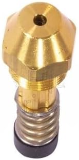 Close-up view of the nozzle tip, showing the precise orifice for fuel atomization.