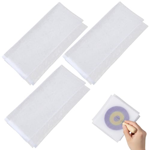 Outil de feutrage en nylon blanc à haute friction douce pour feutre de laine 3pcs