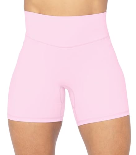 Image of Sunzel No Front Seam High Waist Biker Shorts for Women, Squat Proof Yoga Workout Gym Bike Shorts | 3, 5 Or 8-Inch Inseam, High Waisted, Tummy Control, No Front Seam, Buttery Soft, Compression Fit, Squat Proof