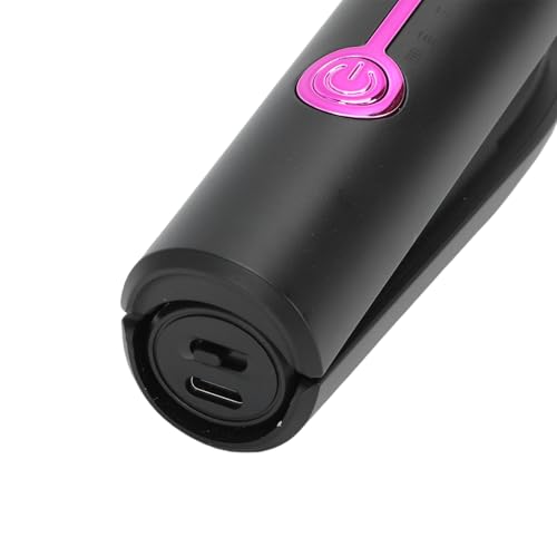 Plancha de Pelo Inalámbrica ZJchao 2 en 1 para Rizos y Alisado, con Tecnología de Calentamiento Rápido PTC y Batería de 2600 mAh, Ideal para Cabello Corto, Flequillo y Cortes Pixie (Negro) miniatura 4