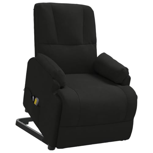 vidaXL Fauteuil Releveur Inclinable de Massage, Noir