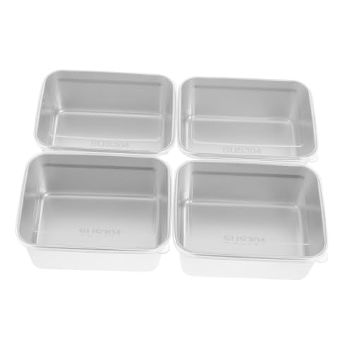 CIYODO 4 piezas Cajas Herméticas para Alimentos Recipientes Apilables para Conservación y Preparación de Comidas Resistentes Fugas Reutilizables y Aptos para Frigorífico para Organizar y