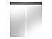 Produktbild trendteam smart living Badezimmer Spiegelschrank Spiegel Miami, 72 x 79 x 17 cm in Rauchsilber Dekor mit viel Stauraum