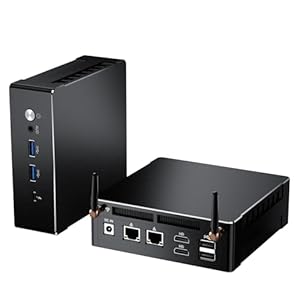 Mavsloly AI Mini Gaming PC with AMD Ryzen 9 7940HS Upto 5.2GHz, 32G DDR5 RAM, 1T PCIE4.0 SSD, Dual LAN, 2*HDMI, 1*USB-C, 4K Triple Display, Wi-Fi 6e, Radeon 780M Graphics, VESA, Windows 11 Pro