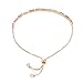 by you Women Fashion Cubic Zirconia Tennis Adjustable Pull String Bracelet Gold Silver Color (Rectangle 6mm - Rosegold Multi)