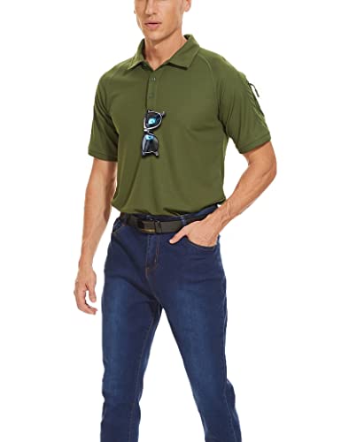 Magcomsen Short Sleeve Polo Shirts For Men Quick Dry Shirt Golf Shirts For Men Work Shirts Tactical Shirts Combat T Shirts Golf Shirts Fishing Shirts Fall Shirts Wine #TOP1