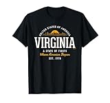 Retro Styled State of Virginia Vintage T-Shirt