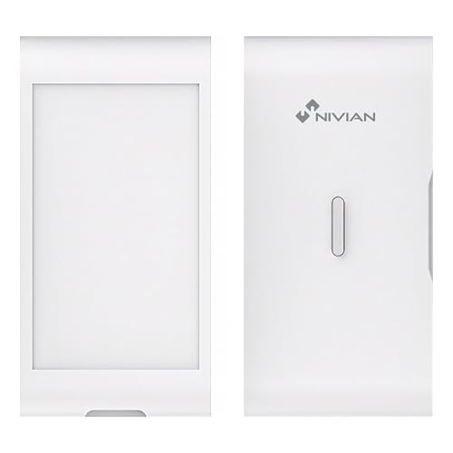 Nivian NVS-VIBRATION2 - Detector Inalámbrico de Vibración y Rotura de Cristal, Comunicación, Alcance 100 m, Instalación sin Cables, Compatible con Sistemas de Alarma Nivian