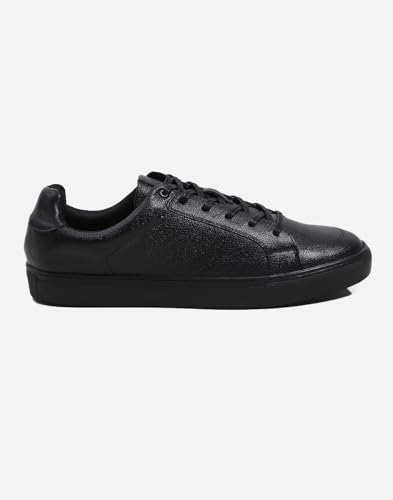 Image of Monte Carlo Mens Solid Lace Up Genuine Leather Casual Sneaker (201800FW)