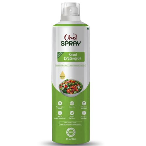 Image of ChefSPRAY Salad Dressing Oil Spray | Triple Cold-Pressed Oils (Avocado, Olive & Sunflower) | Zesty Mediterranean Herbs | 4 Kcal Per Spray | Preservative-Free | For Salads, Pasta, Roasting & Air Frying