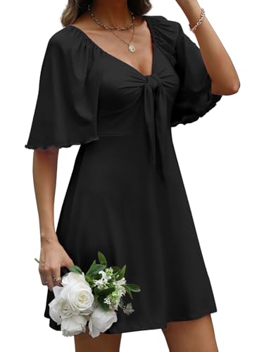 MixShe Summer Dresses for Women 2025 Elegant Classy V-Neck Dress S-XXL2