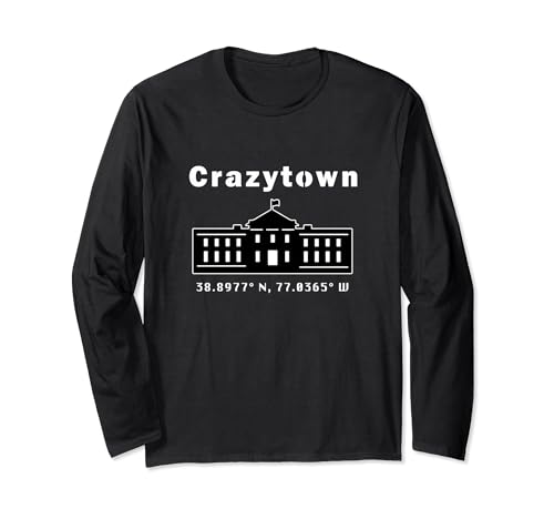 Photo de Crazytown T-shirt Maison Blanche | Crazy Capitol Town Shirt Manche Longue