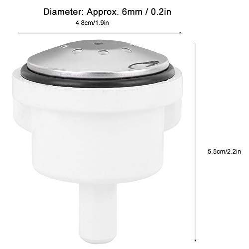 CHEOTIME Luftstrahldüse, 9 Loch Luftstrahl Badezimmerzubehör, Kunststoff Luftdüsen Ersatz, Weißer Luftblasenstrahl für Spa, Schwimmbad, Spa Massage, Baden Im Badezimmer