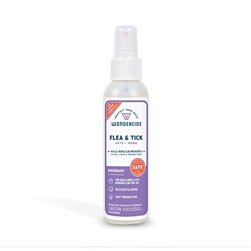 Image of Wondercide - Flea, Tick & Mosquito Spray for Dogs, Cats, and Home - Flea and Tick Killer, Control, Prevention, Treatment - with Natural Essential Oils - Pet and Family Safe - Rosemary 4 oz