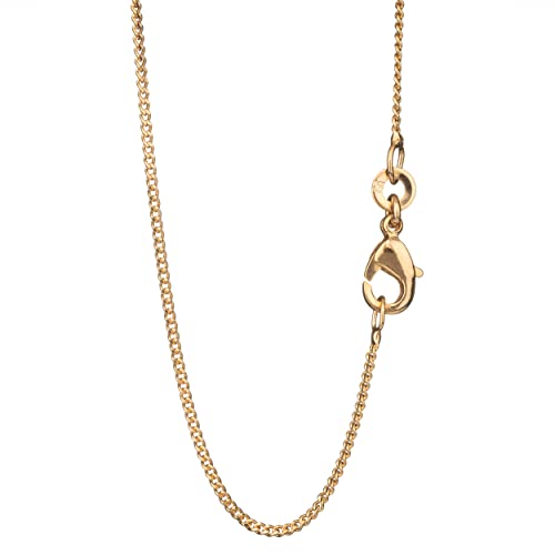 Chaîne byzantine NKlaus collier or jaune 18 carats robuste 1,10 mm anti-torsion