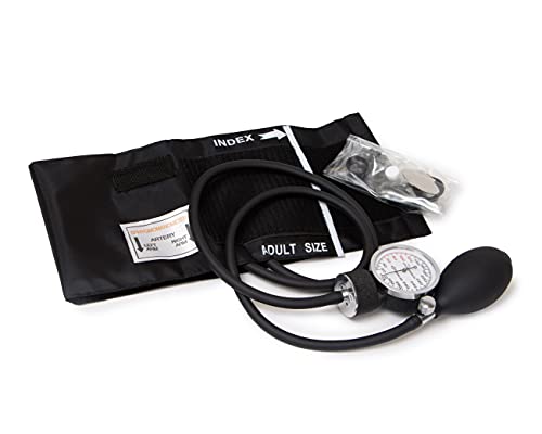 Primacare Ds-9181-Bk Professional Aneroid Sphygmomanometer And Sprague Rappaport Stethoscope, Manual Blood Pressure Kit With Cuff And Carrying Case, Black #TOP5