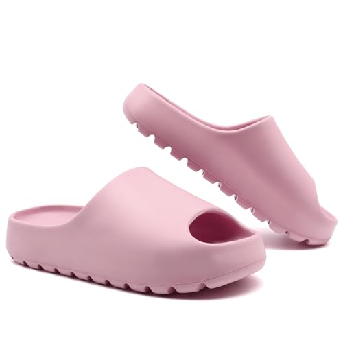 Image of Jaeynow Cloud Slides for Women,Unisex EVA Soft Recovery Slides,Thick Sole Open Toe Mens Pillow Slides Shower Shoes Outdoor&Indoor House Slippers