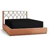 Scalasheets Idle Decor 800 Thread Count 100% Egyptian Cotton Super Soft Fitted Sheet and 2 Pillowcas