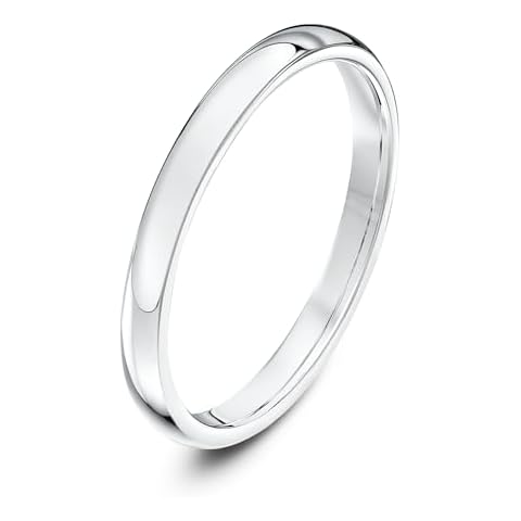 Theia Platinum Polished 2mm Wedding Ring Cover