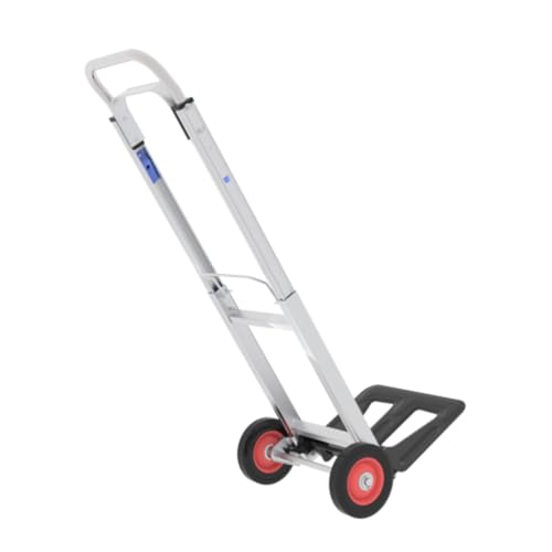 Carretilla de mano de aluminio con ruedas de goma miniatura 6