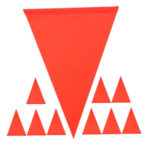 GALPADA Enhance Your Safety 10pcs Reflective Bicycle Flags Telescopic Triangle Flags for Bikes Scooters Wheelchairs