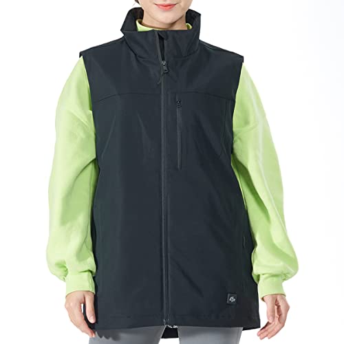 GYMAX Beheizte Weste für Herren & Damen, USB Heizweste mit 4 Einstellbar Temperatur, Leichte Outdoor Wärmeweste, Beheizbare Jacke Heizjacke für Outdoor & Alltag (XL, Schwarz) Cover
