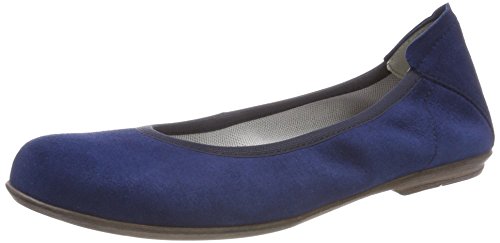 Däumling Mädchen Hadia Ballerinas, Blau Capretto Tiefsee 46, 37 EU Schmal Cover
