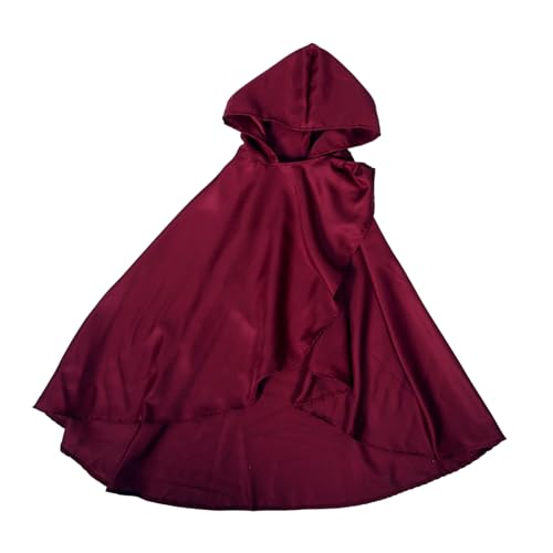 BESPORTBLE Capa Con Capucha Disfraz De Caperucita Roja Capa Renacentista Mujer Manto Renacentista Para Mujer Capucha De La Parca Manto Con Capucha Hombre Poliéster