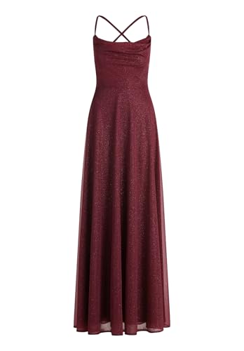 Robe de soirée drapée Vera Mont avec encolure bénitier chic