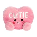 Aurora® Adorable Palm Pals™ Cutie Candy Heart™ Stuffed Animal - Pocket-Sized Play - Collectable Fun - Pink 5 Inches