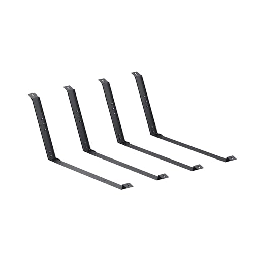 Anker SOLIX Solarmodulhalterung für Flachdach und Garten 2er-Pack Solarpanel-Halterung Für Flachdach Garten Terrasse Boden Einfache Installation Anti-Rutsch-Design 20 Neigungswinkel in Schwarz