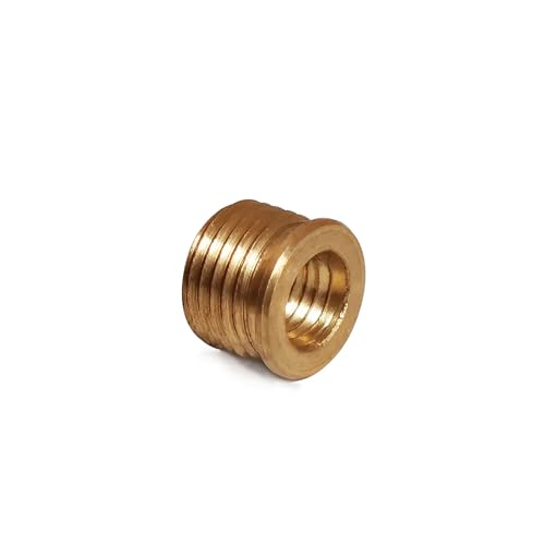Image of Lamp Finial Converter 1 /8 IP (3 /8 inch) to 1 /4-27 Reducer Lamp Finial Cap reducing Adapter Table Lamp Decorative Copper Reducer