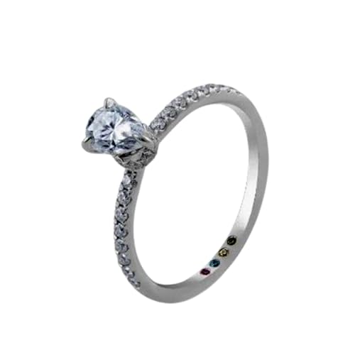 Bague fiançailles femme moissanite et argent 925, le cadeau idéal pour une demande unique