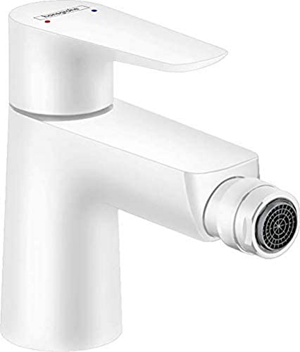 hansgrohe Talis E Single Lever Bidet Mixer with Pop-Up Waste - Matt White