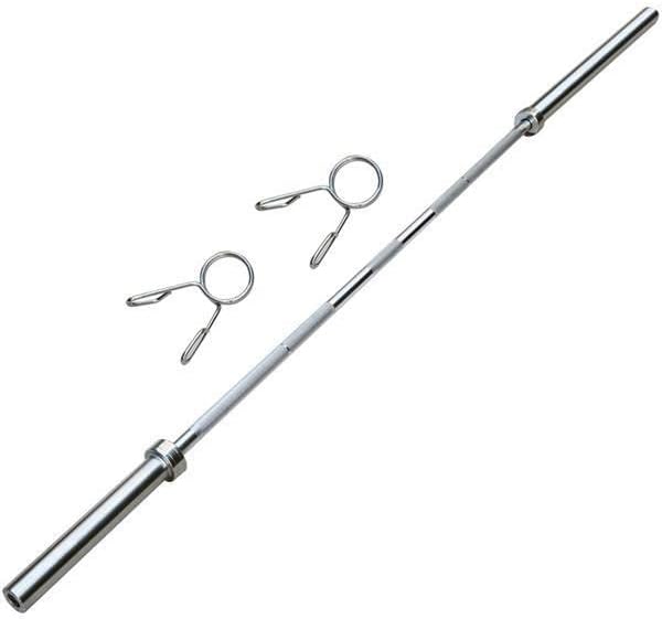 Topeakmart Barra de pesas olímpica para levantamiento de pesas, barra de levantamiento de pesas, barra de pesas de 9.2ft