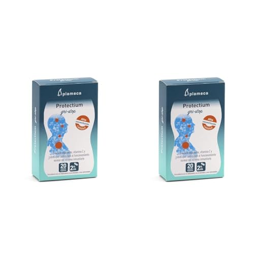 PLAMECA - Protectium Gri-Stop, con Equinácea, Vitamina C y Cobre - 20 Cápsulas Vegetales (Paquete de 2)