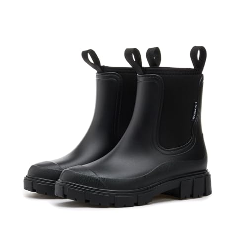 Wasserdichte Gummistiefel Damen - Anti-Rutsch Halbstiefel Outdoor