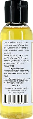 Image of Claya Rosemary Liquid Castile Soap, 2 Pack of 2 fl oz