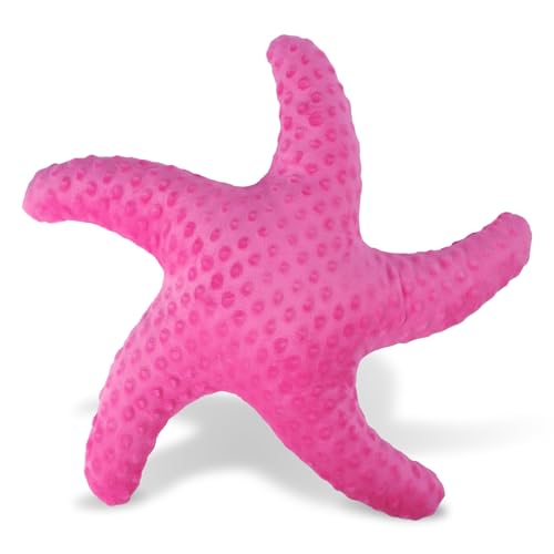 Image of Marble Empire Starfish Pillow for Couch and Bed, Coastal Decor Throw Pillow, Ocean Beach Theme Accent Pillow for Living Room（Hotpink）