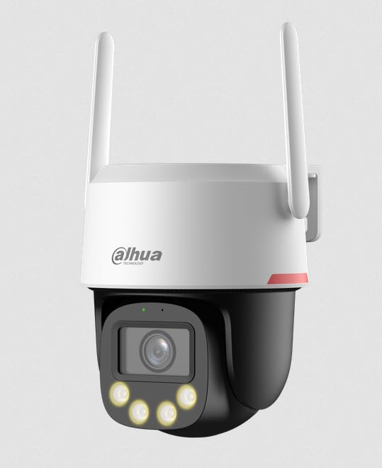 Dahua Cámara PTZ Wi-FI Exterior WizColor 5MP, Resolución 4K, Montaje en Pared o Techo, Control vía App IPC-PT2549DC1-SW-PV