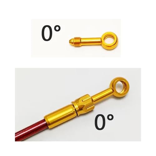 Flexible frein hydraulique moto AN3 2600mm avec tuyau embrayage tressé 0-90°