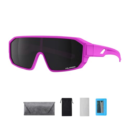 Bwuikim Oversized Driving Goggle Cycling Sports Sunglasses Wrap Around Fit Over Road Cycling Glasses Sports Sunglasses for Men