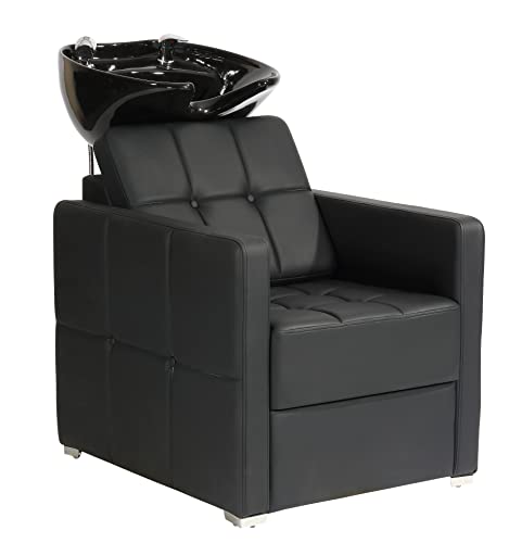 MarathonSeller Eurostil, Lavacabezas GLAMOUR para Peluquería Profesional, Mobiliario de Peluquería con Teja de Cerámica Ergonómica y Reclinable