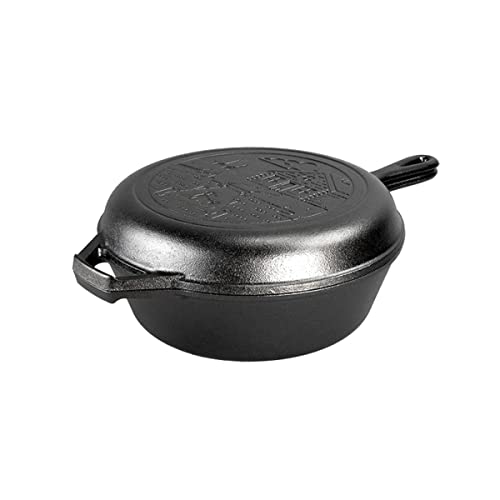 Lodge Cast Iron Wanderlust Series, Cabin Combo Cooker, 3.2 Quart by Lodge - Used condition - US$54.07