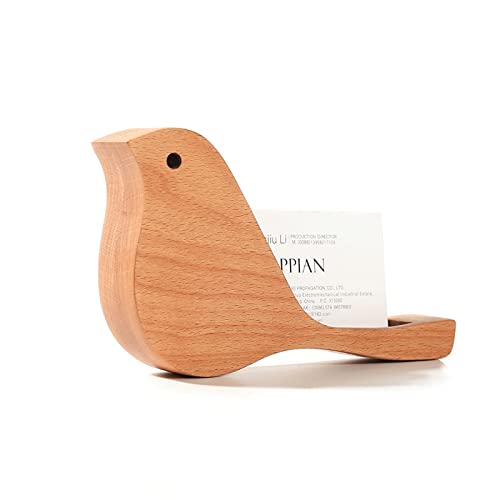Porte-cartes de visite en bois horizontal TUSUOD pour bureau