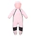 HAPIU Kids Toddler Rain Suit Muddy Buddy Waterproof Coverall,Pink,2T,Original