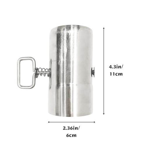 TAISOCA Ofenkamin für den Außenbereich, Auspuff aus Edelstahl, Zelt, Herd, Kaminrohr, einwandig, Kamin, Regenkappen, Kamin, Funkenschutz