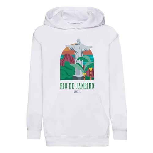 Sweat à capuche enfant Rio de Janeiro Brésil sweat-shirt vacances Christ